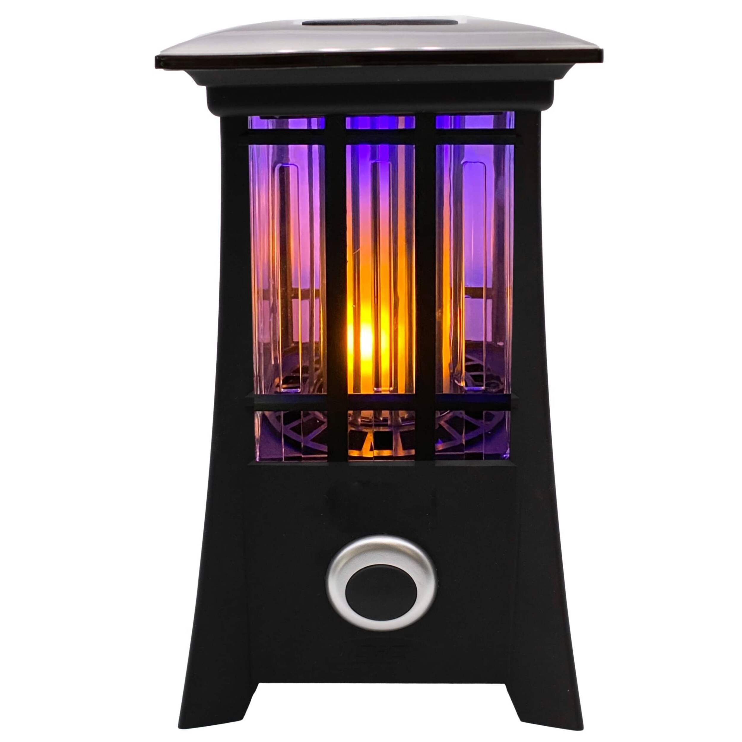 Lampe solaire DEL pour terrasse piège à insectes PIC, flamme Front_Flat