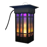 PIC LED Flickering Flame Bug Zapper Outdoor Lantern, 1 1/2 Acre Front_Angled_Right