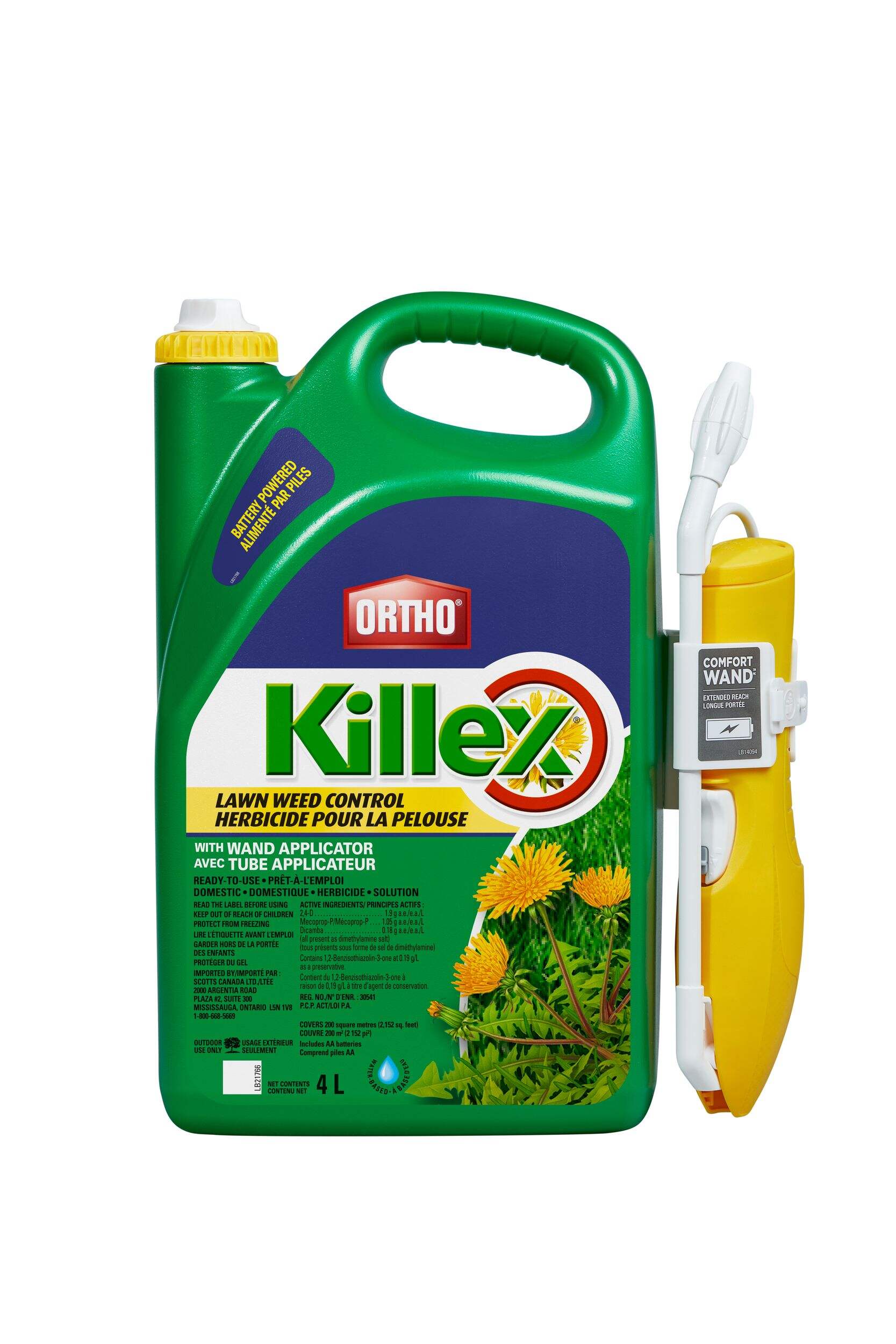 Ortho Killex Lawn Weed Control with Wand, 4-L Front_Flat