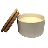AMBIA Ceramic Citronella Candle with Wood Lid Composite_or_Mixed