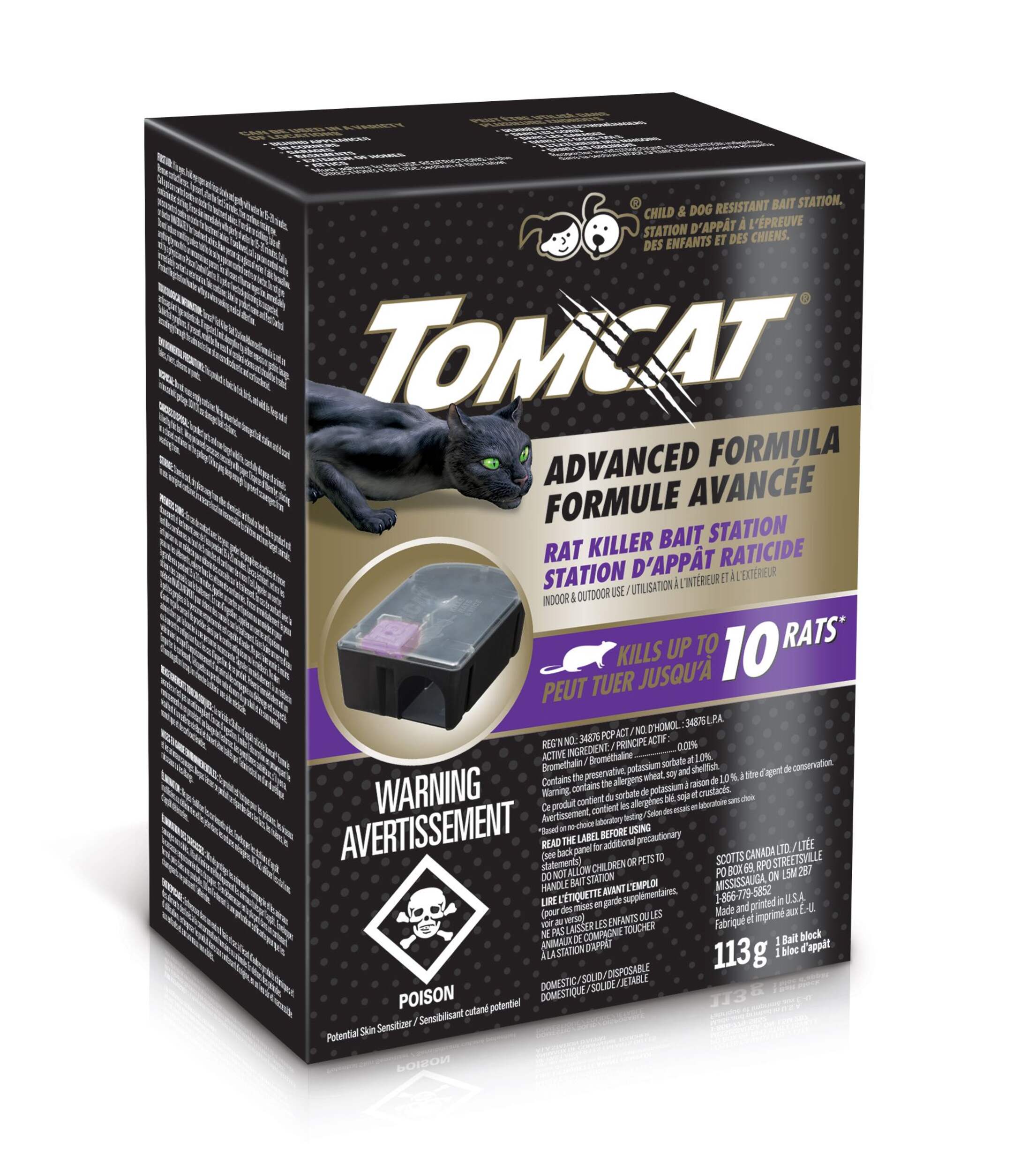 Tomcat Advanced Disposable Rat Killer, Ready-to-Use Front_Angled_Right