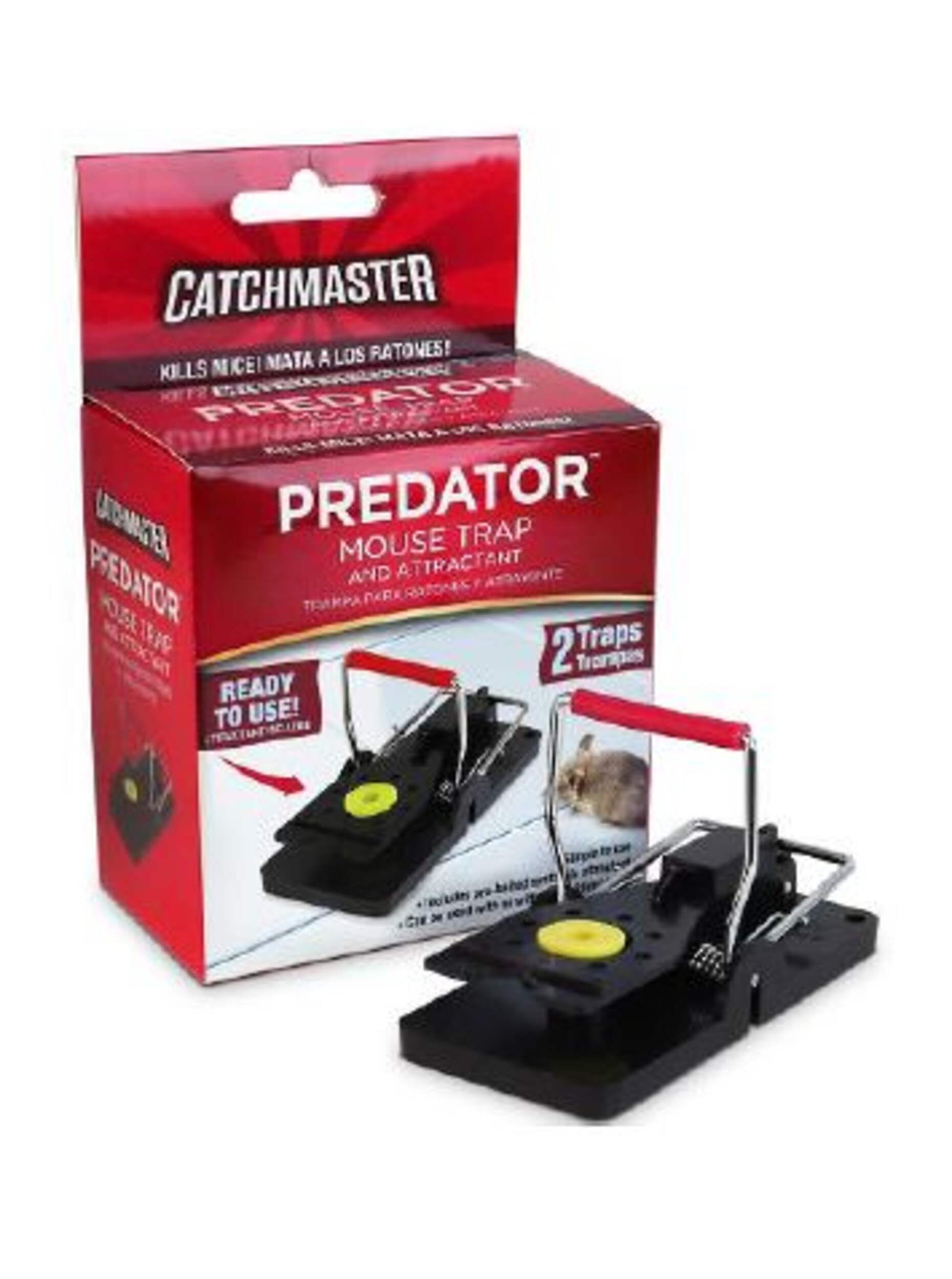Catchmaster Predator Mouse Traps with Attractant, 2-pk Composite_or_Mixed