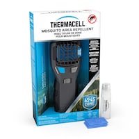 Thermacell Mosquito Repellent, Portable Adventure MR450, Charcoal Front_Three_Fourths_Angled_Right