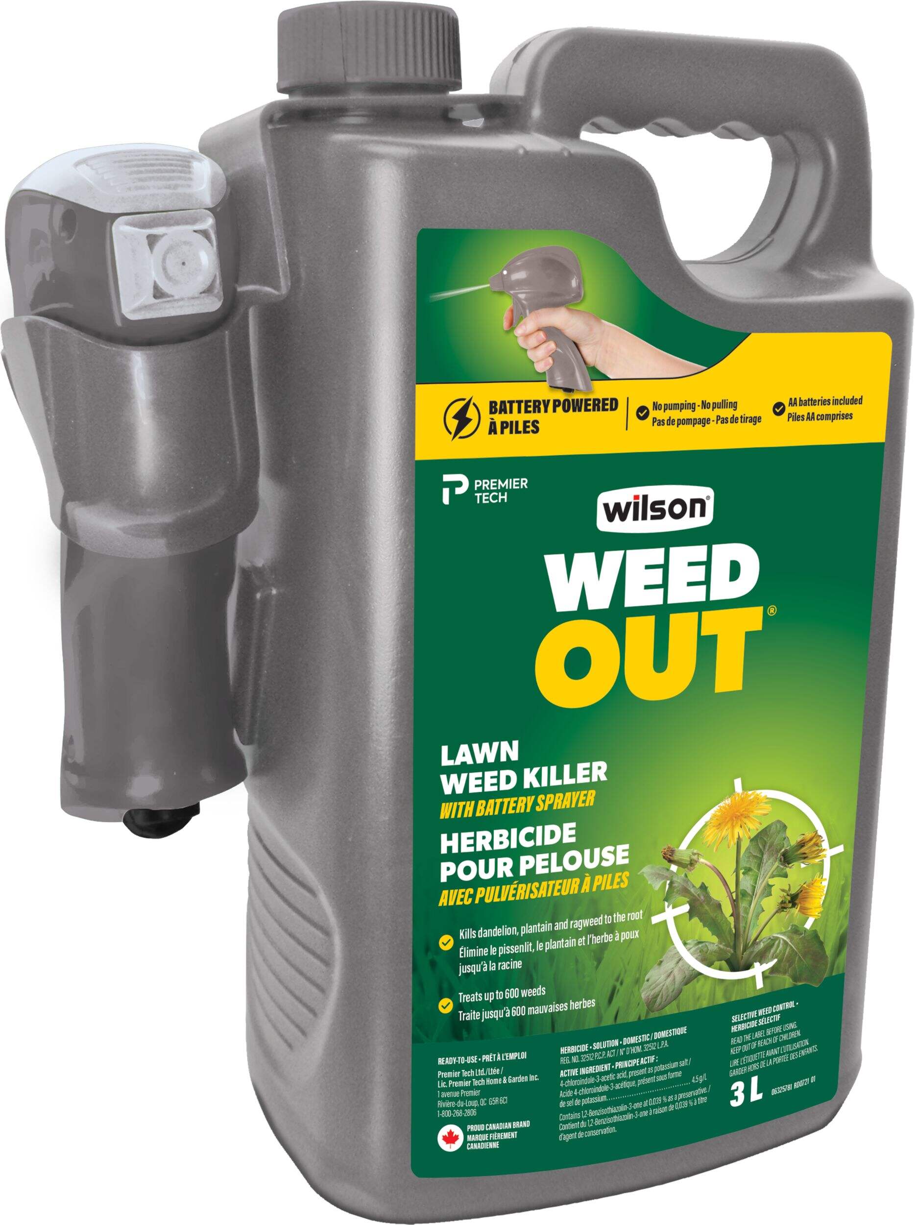 Wilson WeedOut Battery Powered RTU, 3L Front_Angled_Right