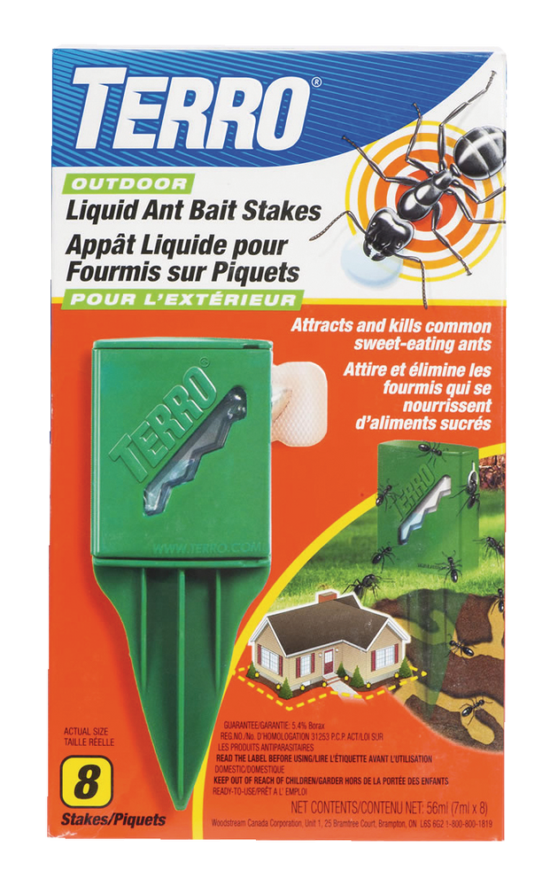 Terro® Outdoor Liquid Ant Bait Stakes, 8-pk