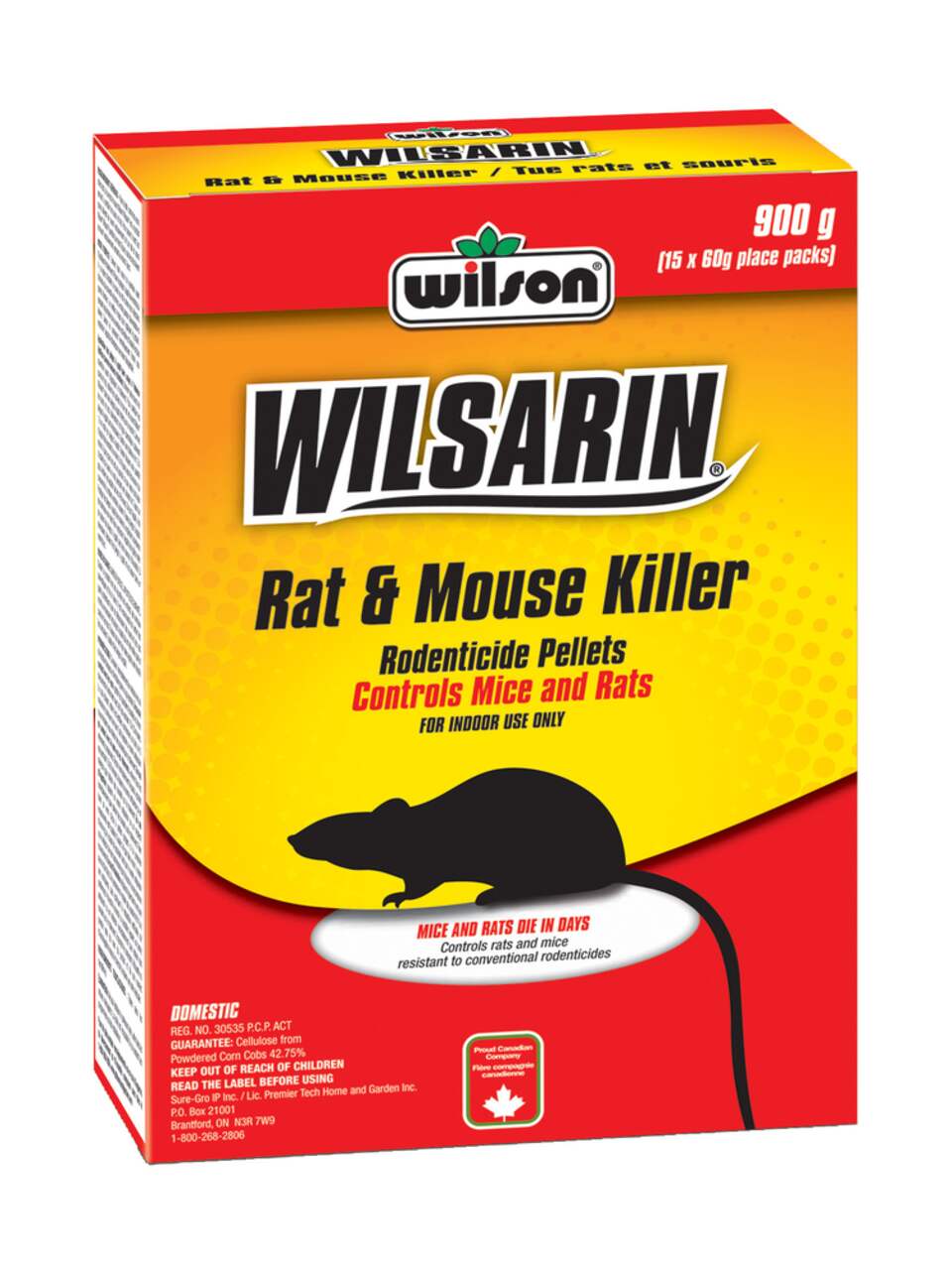 Place Around the Wilson HardWood Bait to Trap Rodents