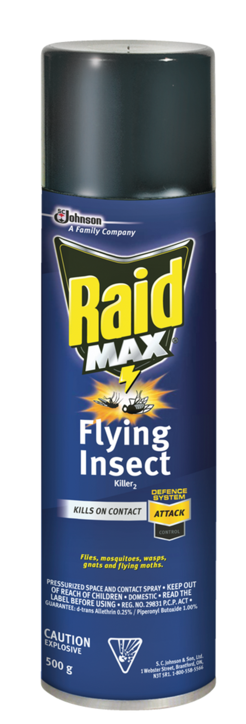 Raid® Max Flying Insect Killer Spray, 500-g Front_Flat