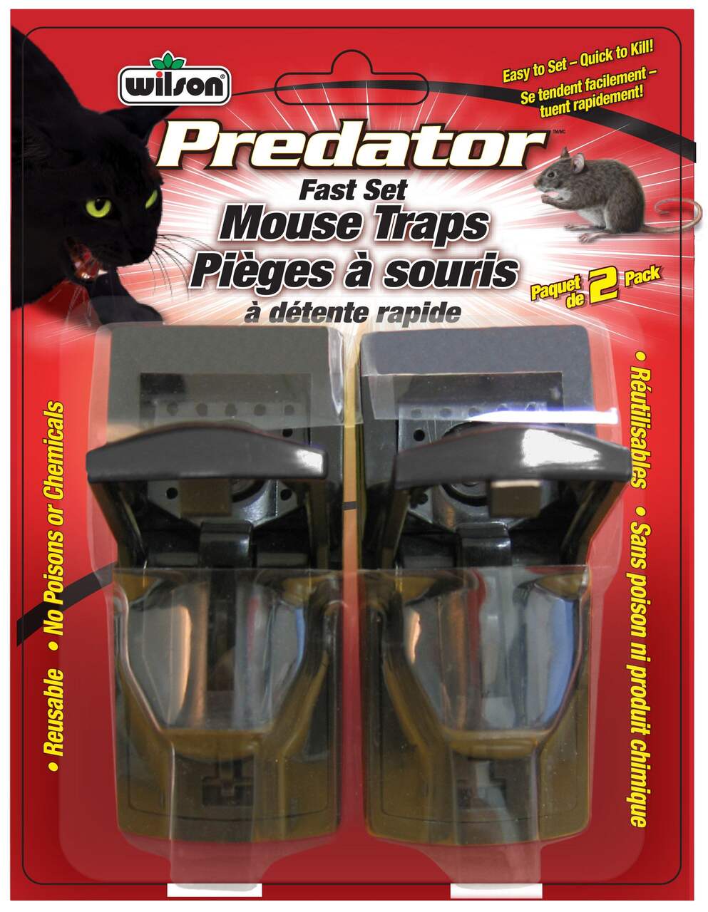  d-CON No View, No Touch Covered Mouse Trap, 2 Traps (Pack of  2) : Patio, Lawn & Garden