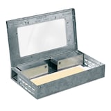 Catchmaster Pro Series Multi-Catch Indoor/Outdoor Metal Mouse Trap, Glue Board Included Front_Three_Fourths_Angled_Right