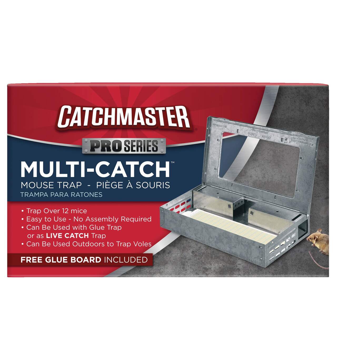 Piège à souris en métal Catchmaster série Pro Multi-Catch pour l