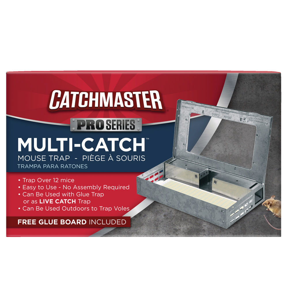 Catchmaster Pro Series MultiCatch Indoor/Outdoor Metal Mouse Trap
