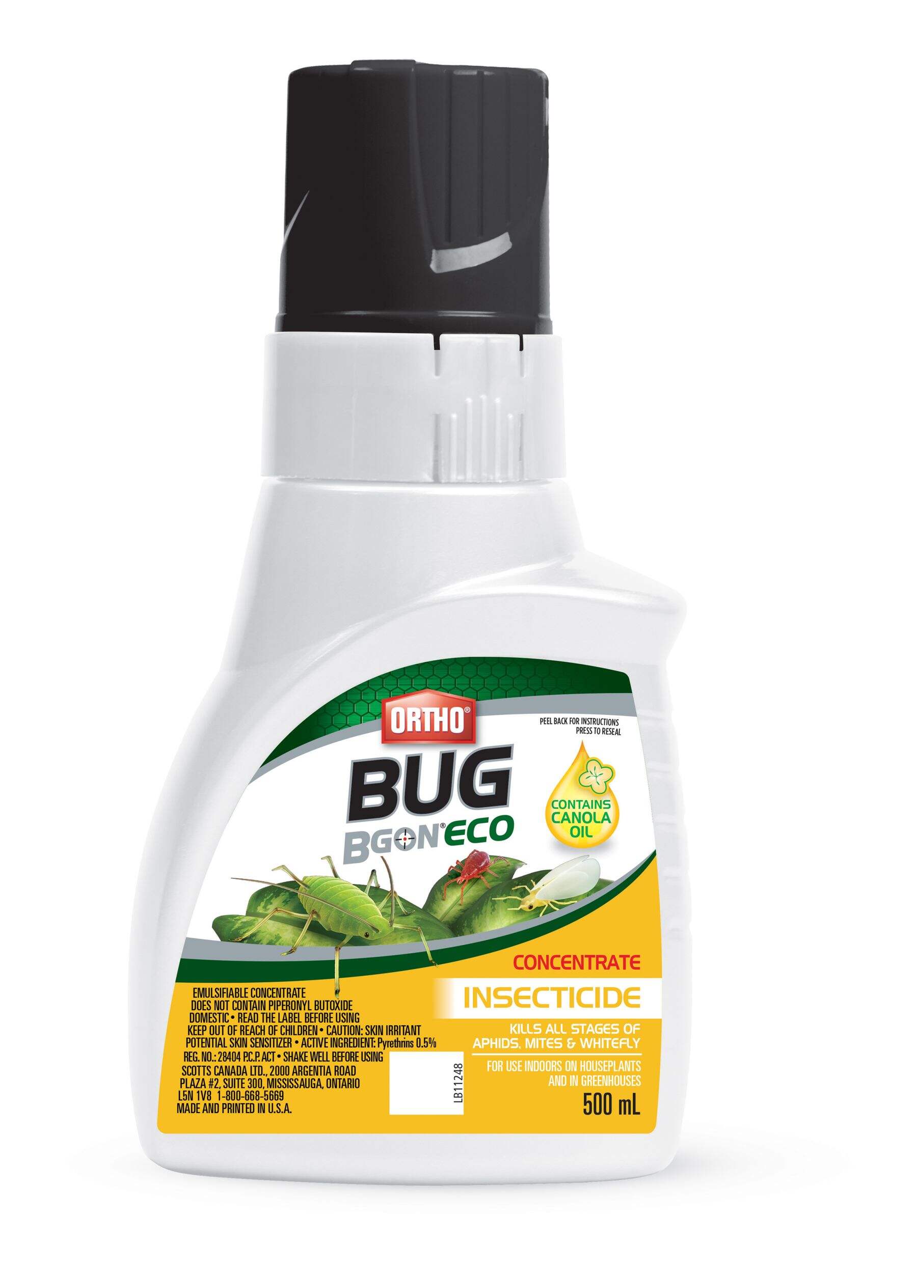 Insecticide concentré intérieur/extérieur Ortho Bug B Gon Eco, 500 mL Front_Flat