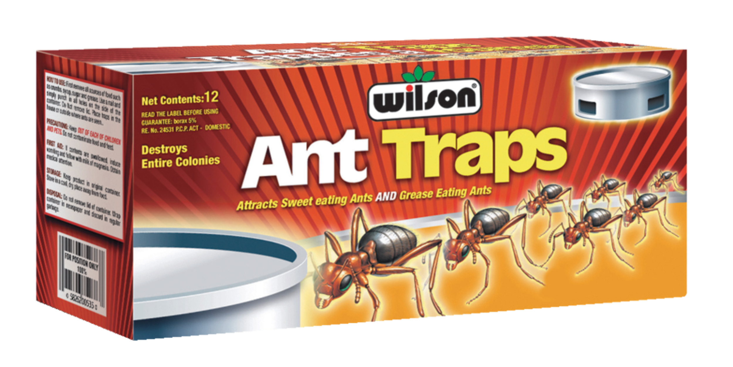 Wilson Ant Traps, 12-pk Front_Angled_Right