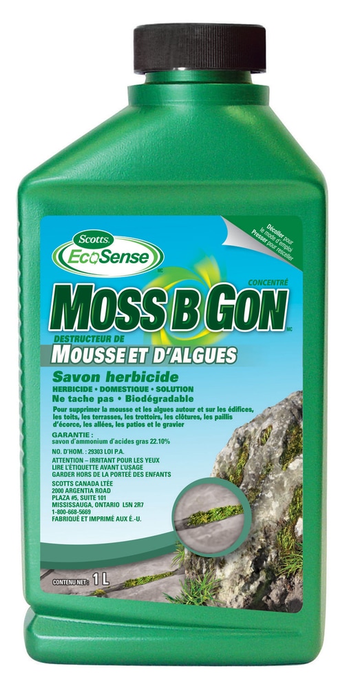EcoSense Moss B Gon Moss and Algae Killer Concentrate, 1L Canadian