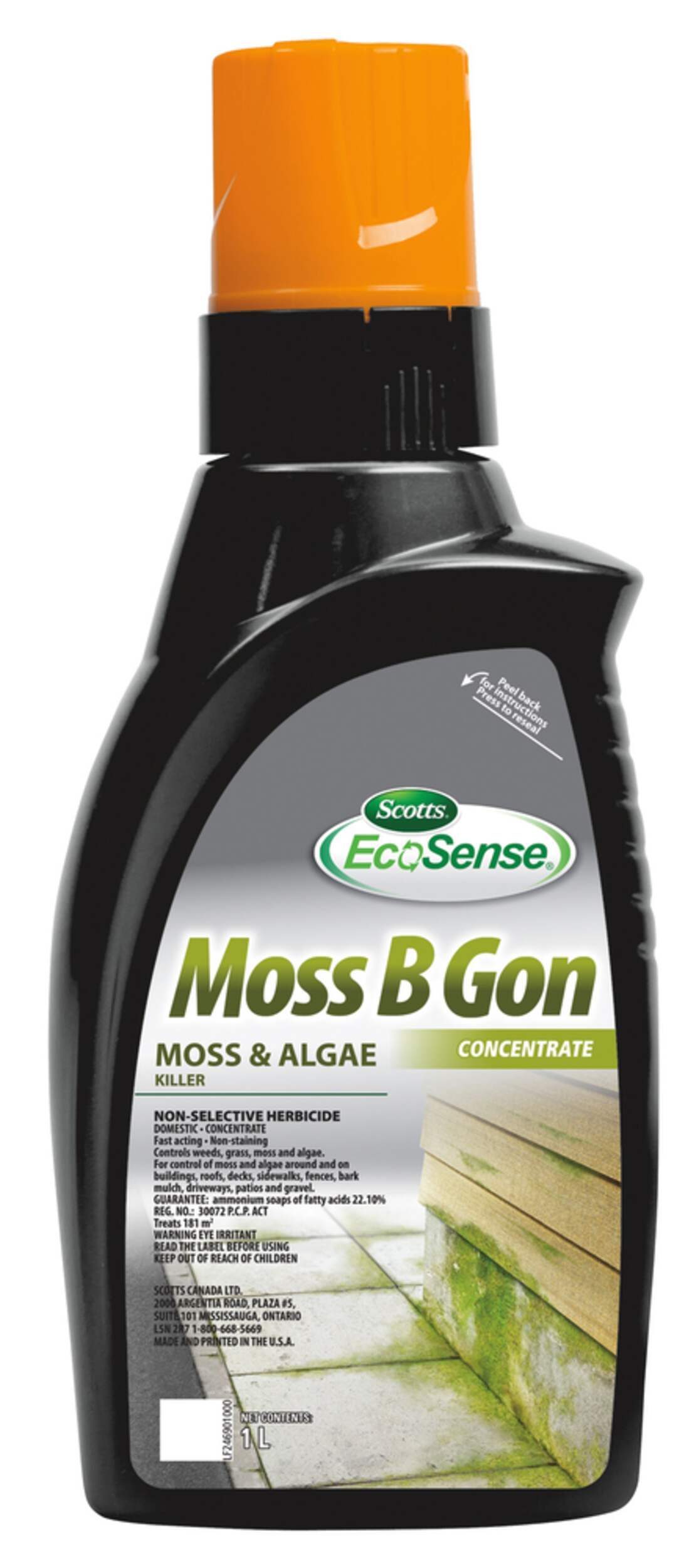 EcoSense Moss B Gon Moss and Algae Killer Concentrate, 1L Canadian