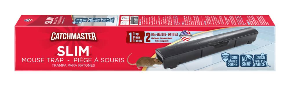 Catchmaster Pro Series Slim Multi-Catch Mouse Trap, Non-Toxic ...