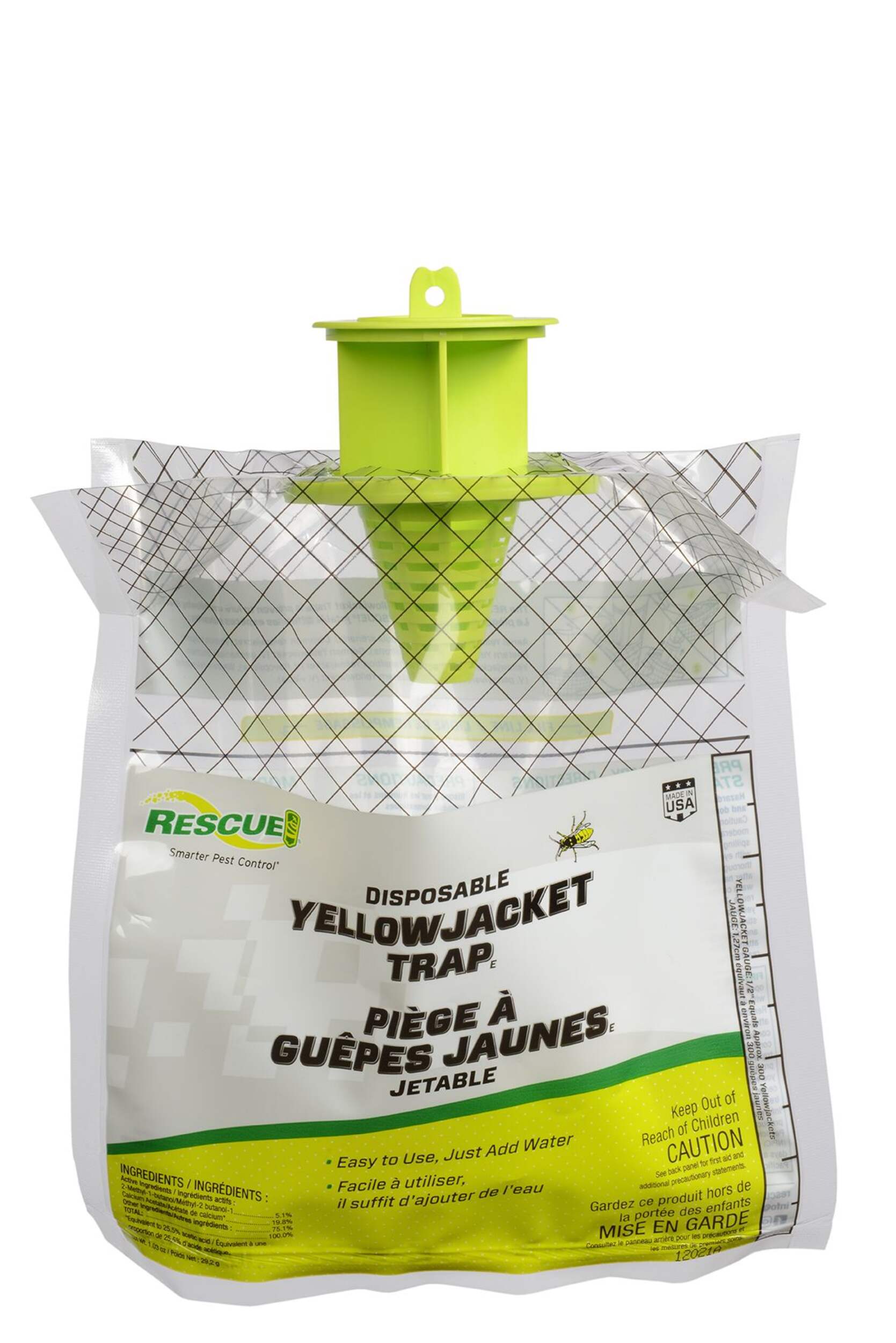 RESCUE! Disposable Yellow Jacket Trap, East Coast Front_Flat
