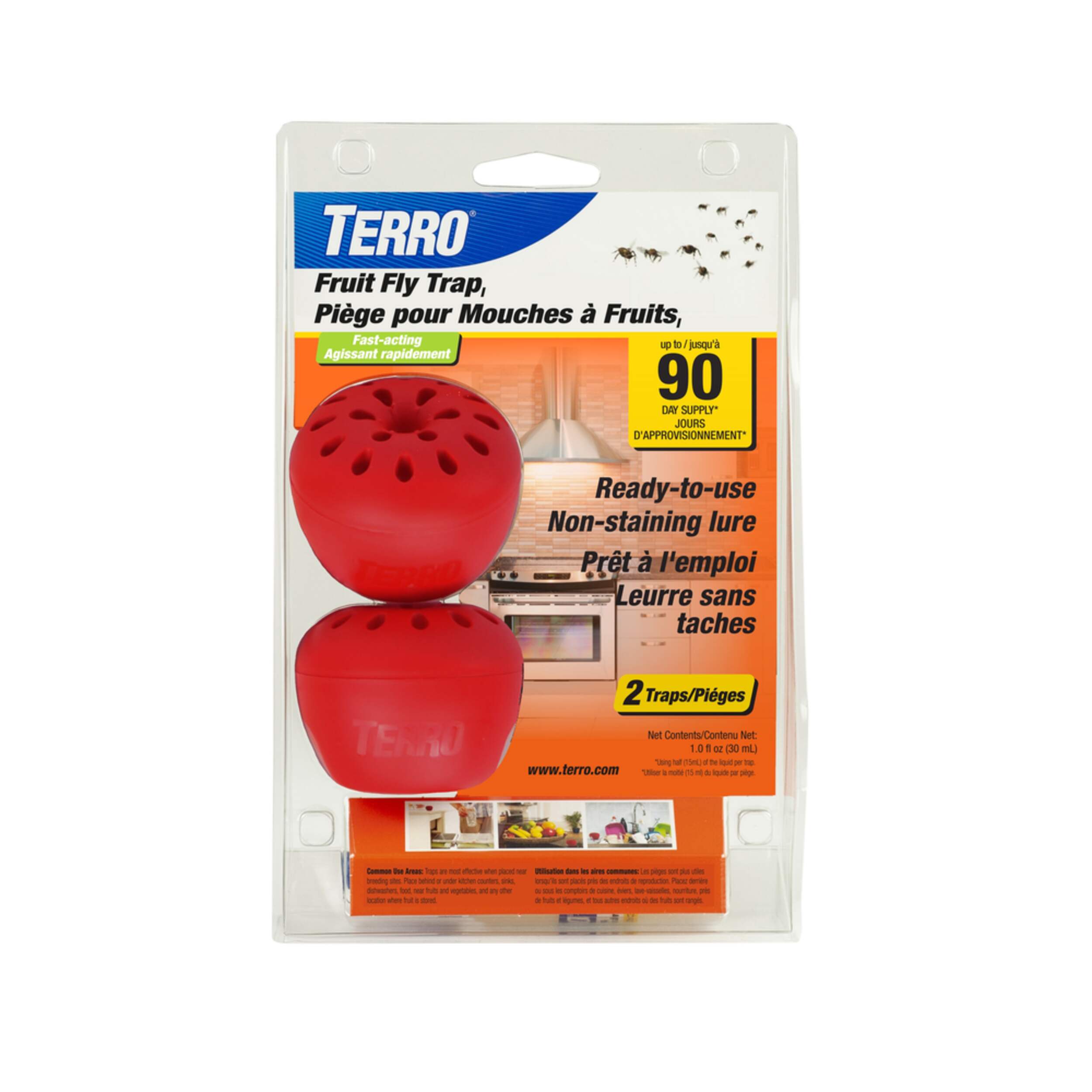 Piège pour mouches à fruits TERRO Front_Flat
