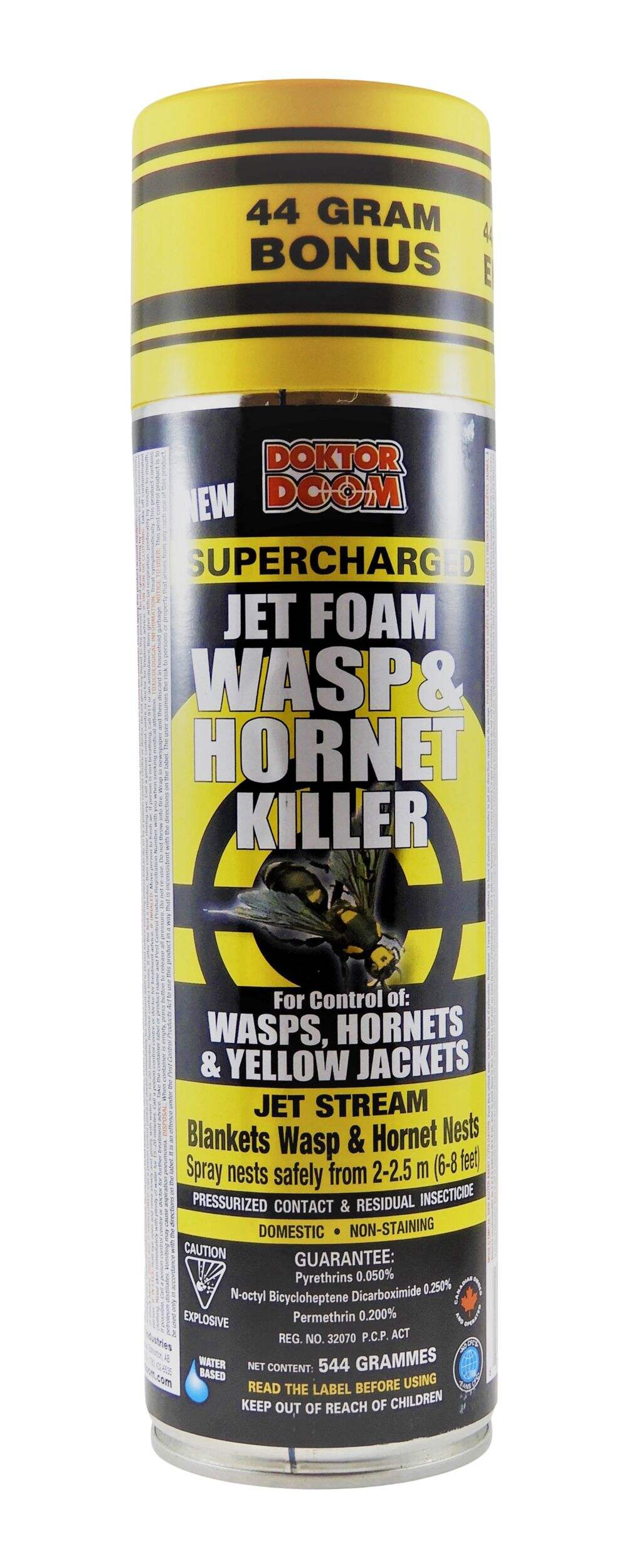 Doktor Doom Supercharged Jet Foam Wasp & Hornet Killer, Insecticide Spray, 544-g Front_Flat