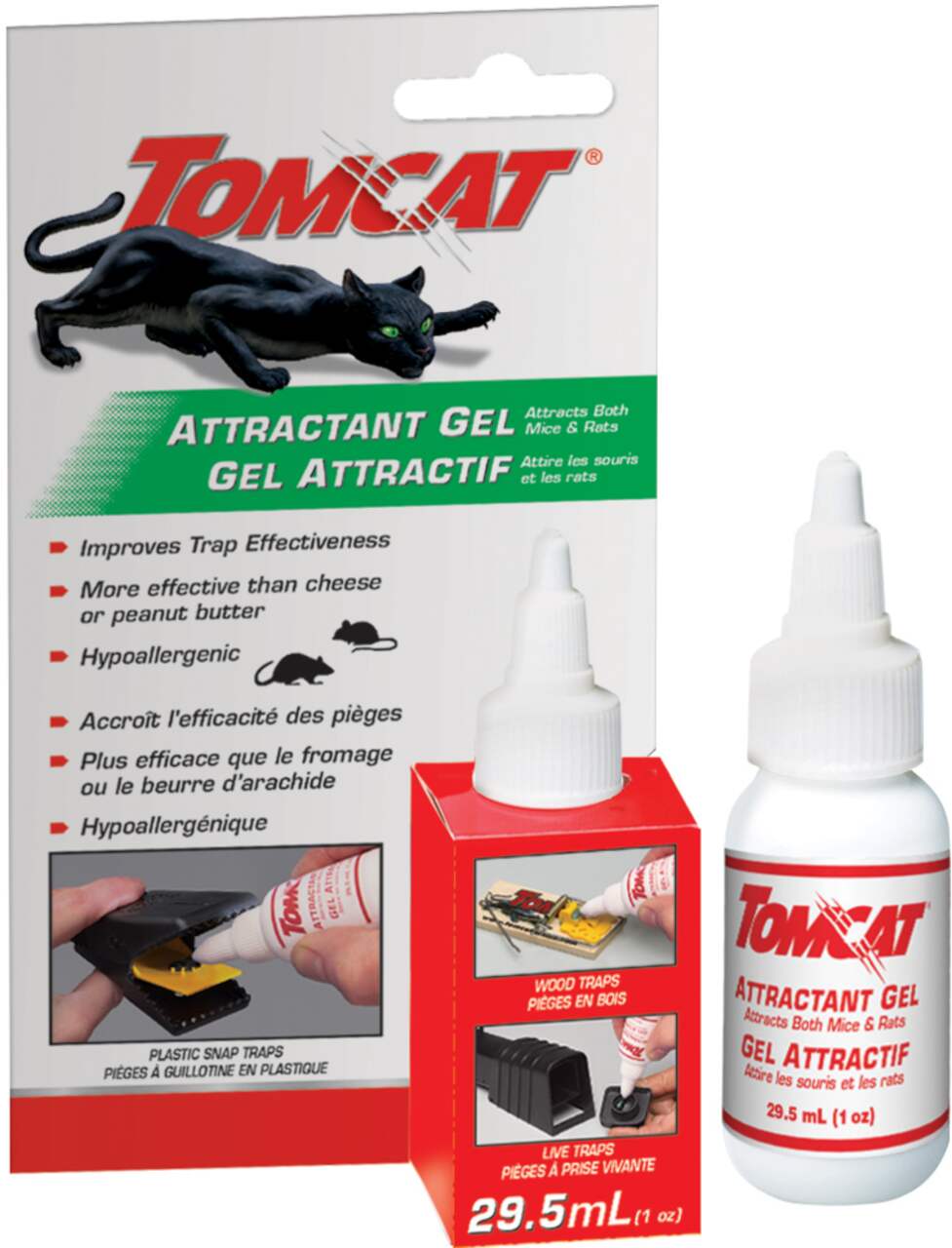 Tomcat Mouse Snap Traps (8) + Attractant Gel (1) Value Pack