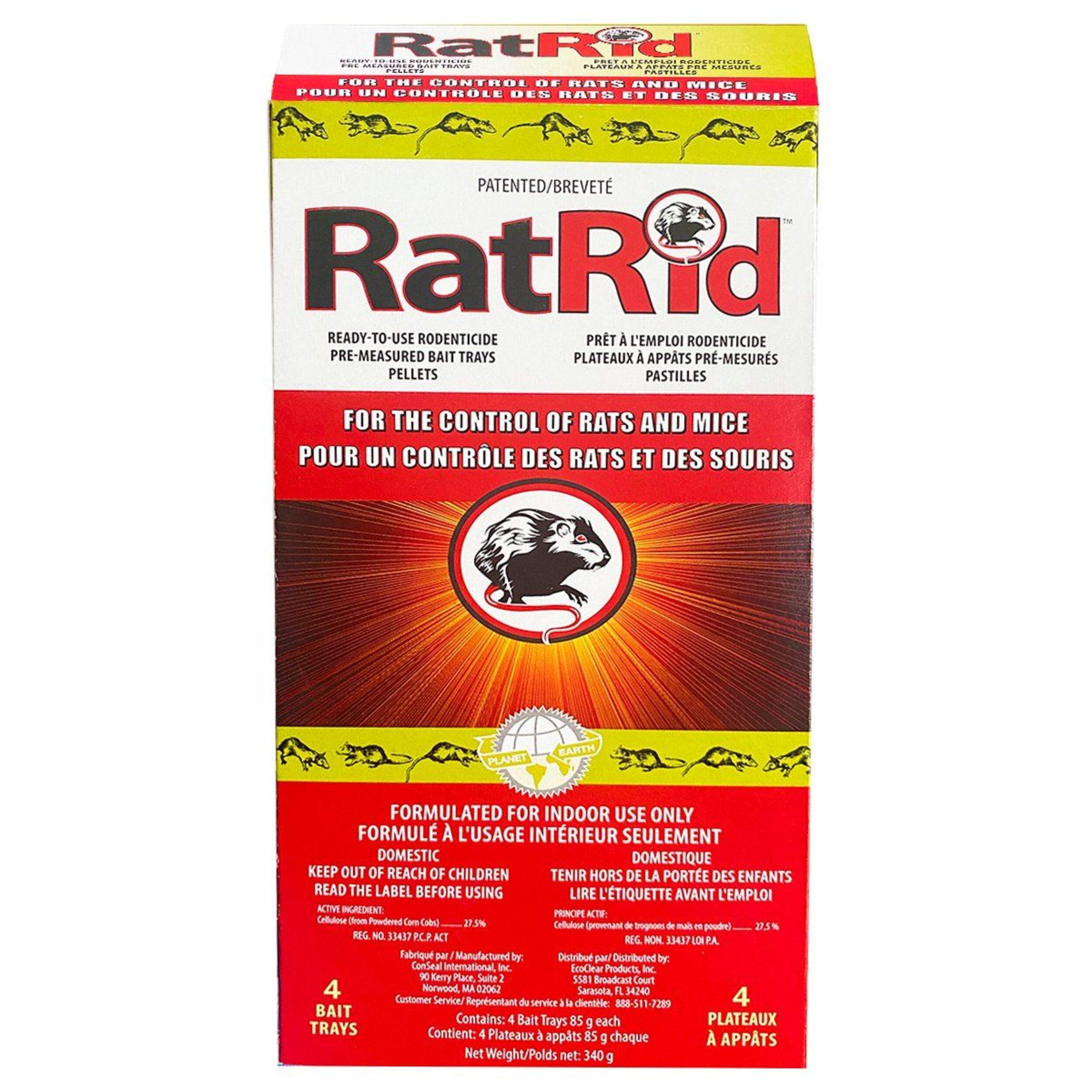 RatRid Indoor Ready-to-Use Pre-Measured Rat & Mouse Bait Trays, Non-Toxic, 4-pk Front_Elevated