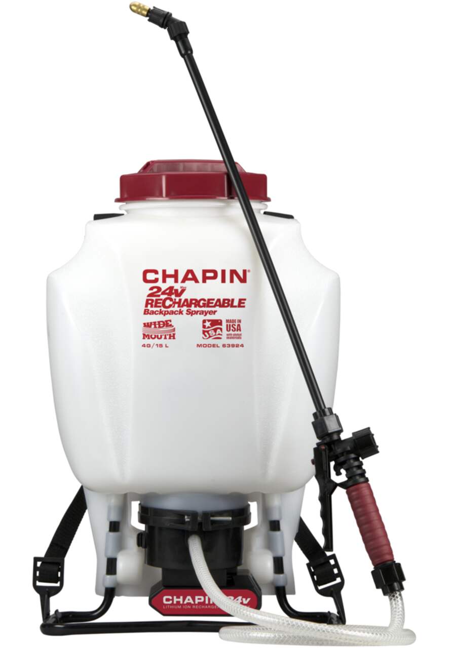 Pulvérisateur à dos alimenté par pile au lithium-ion Chapin 63924 à grande  ouverture, 24 V, 15 L