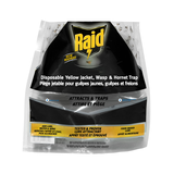 Raid Disposable Plastic Yellow Jacket, Wasp & Hornet Trap Bag with Lure Front_Flat