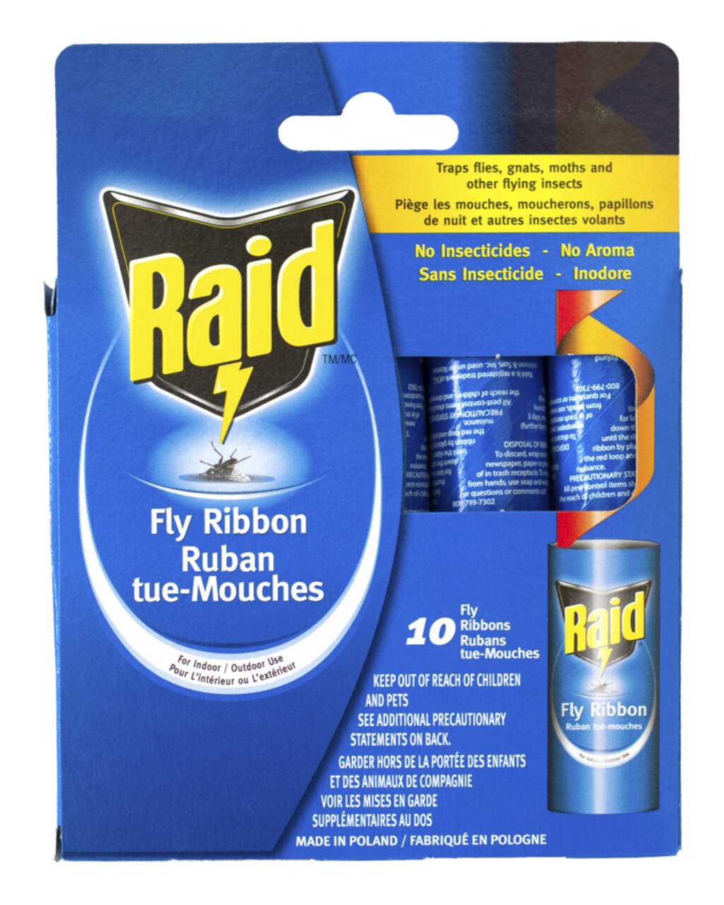 24 Pack Sticky Fly Ribbon Strips Tape, Flies Trap Catcher, Gnat Killer  Indoors/Outdoors 