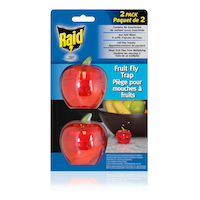 Raid® Indoor Fruit Fly Trap, with Food-Based Lure, 2-pk