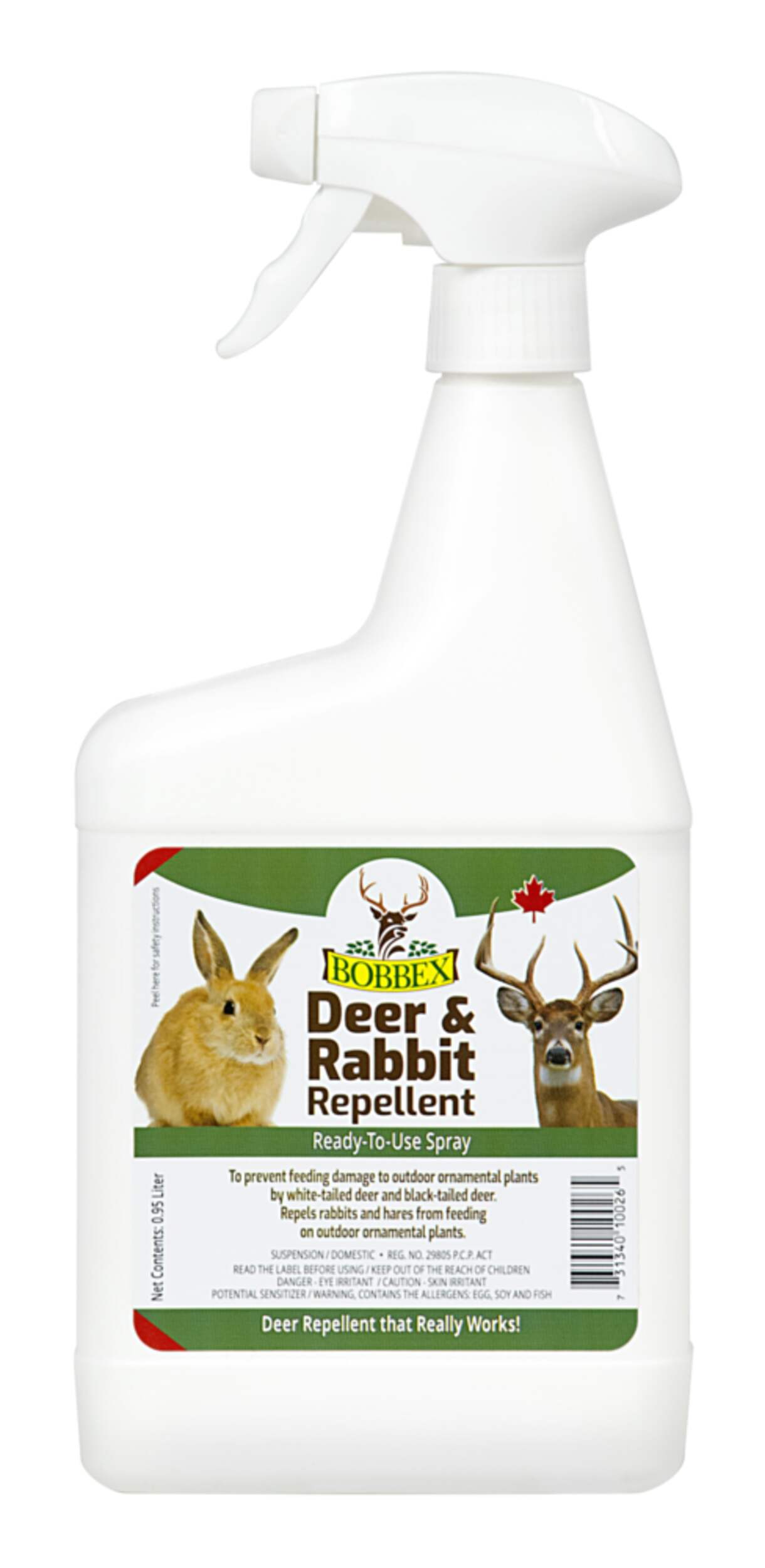 Bobbex Ready-to-Use Deer & Rabbit Repellent Concentrate Spray 0.95-L Front_Flat