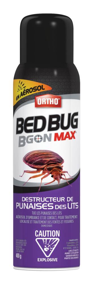 Ortho® Bed Bug B Gon® MAX Indoor Bed Bug Killer Aerosol Spray, 400-g ...