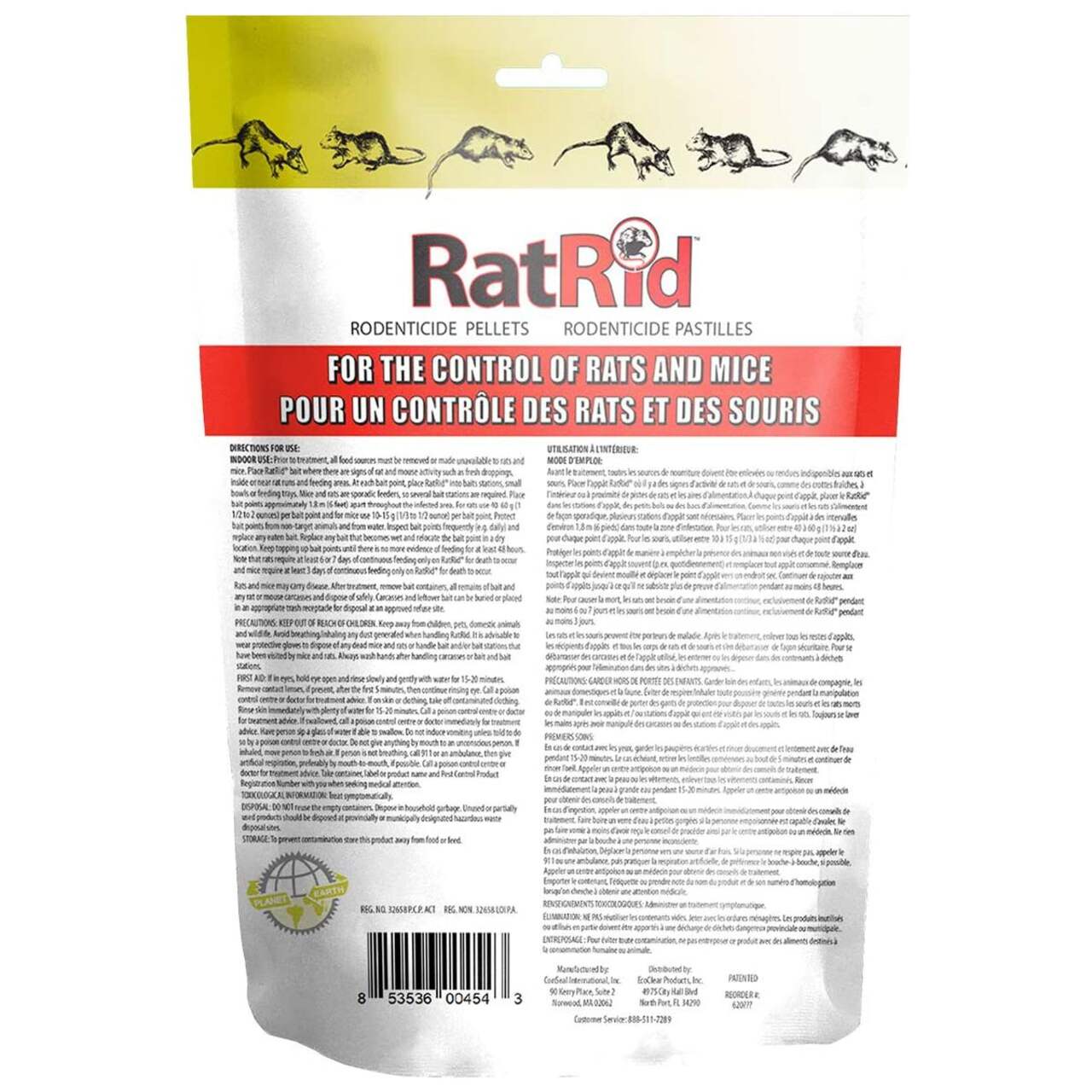 Ecoclear Products RatX Rodent Bait Pellet