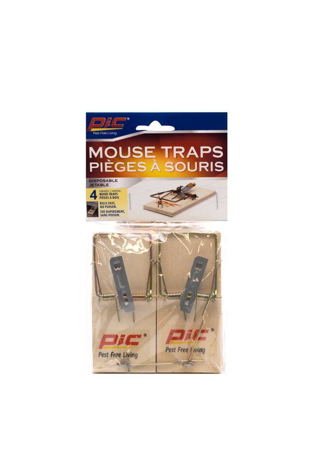 Pic pest free living disposable mouse traps 4 pk canadian tire