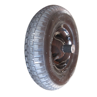 Yardworks 16-in Wheelbarrow Replacement Wheel/Tire Front_Three_Fourths_Angled_Left