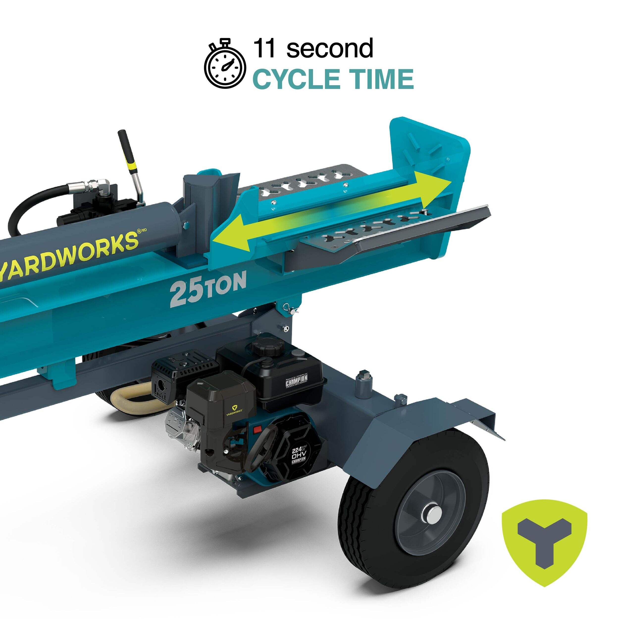 Yardworks 100876 25Ton 224cc GasPowered Log Splitter Canadian Tire