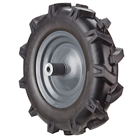Yardworks 16-in Flat-Free Knobby Wheelbarrow Replacement Wheel/Tire Front_Three_Fourths_Angled_Right