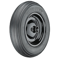 Yardworks 14-in Flat-Free Universal Wheelbarrow Tire/Replacement Wheel Front_Three_Fourths_Angled_Left