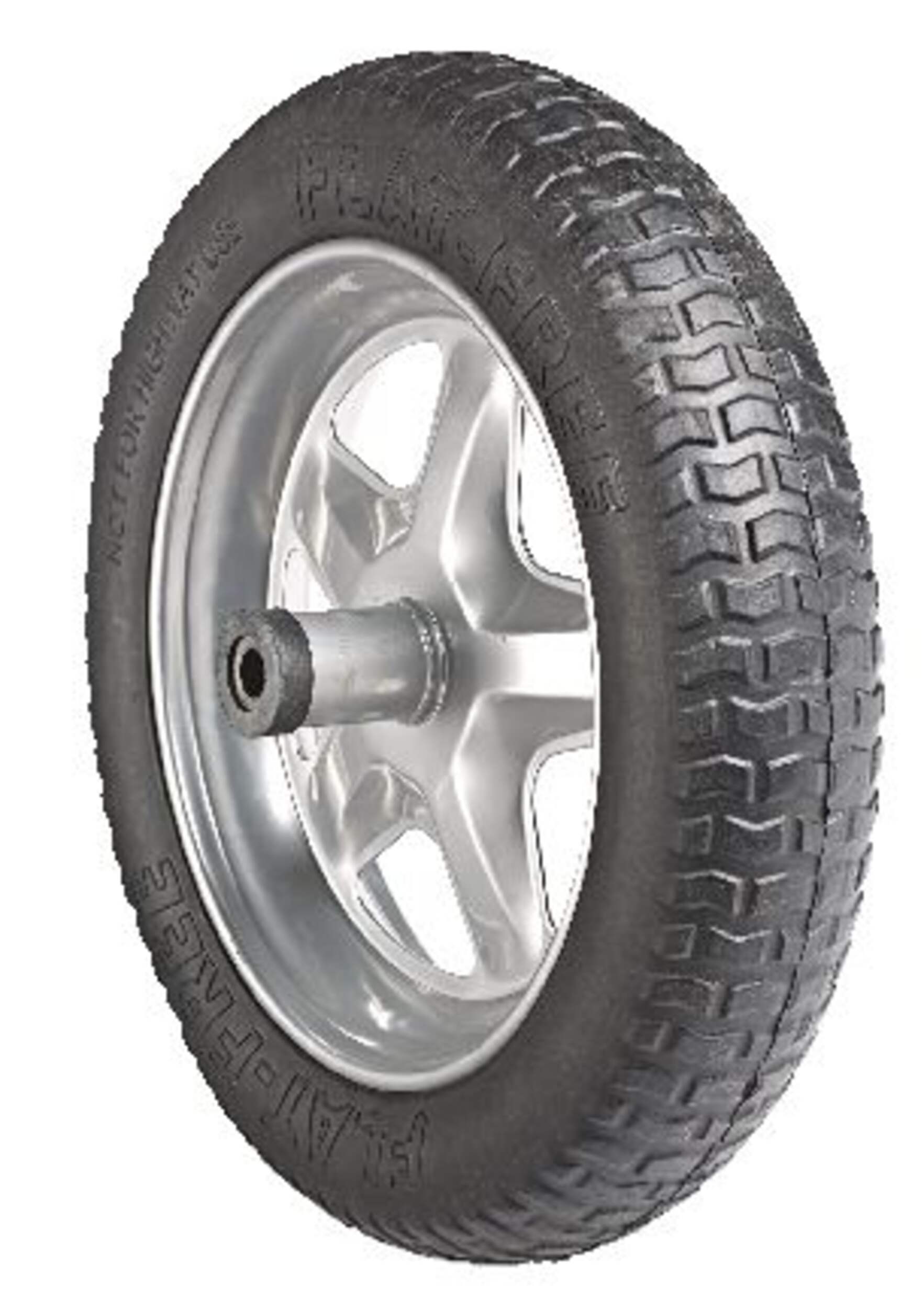 Roue/pneu de rechange pour brouette Jackson, plat, 16 po Front_Three_Fourths_Angled_Left