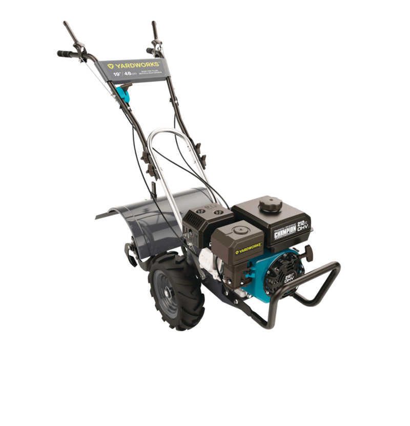 Yardworks 100529 20in 212cc GasPowered Cordless Rear Tine Tiller
