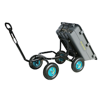 Yardworks 4-Wheel Quick-Release Dumping Garden/Yard Cart, 1200 lb Front_Angled_Left