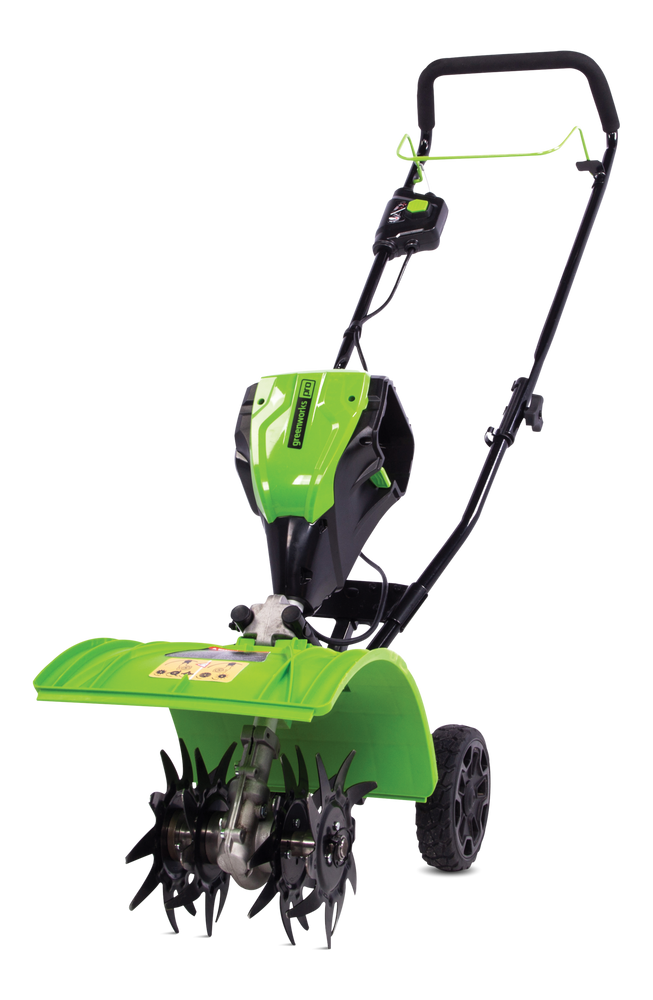 Greenworks 2802002 8-in 2.5Ah 60V Electric Cordless Tiller