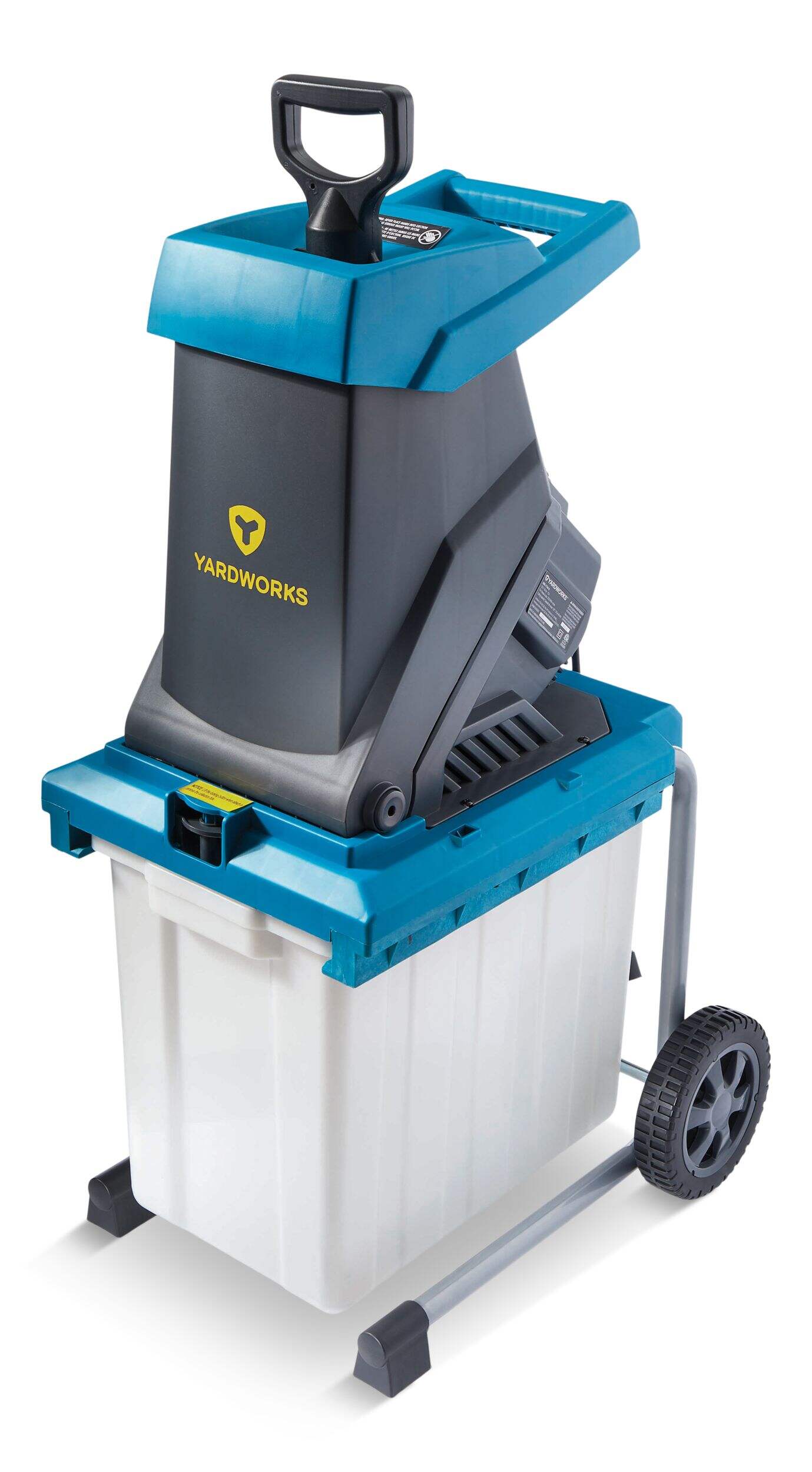 Yardworks YF8010 1.54-in 15A 120V Electric Corded Garden Shredder/Chipper Front_Angled_Left