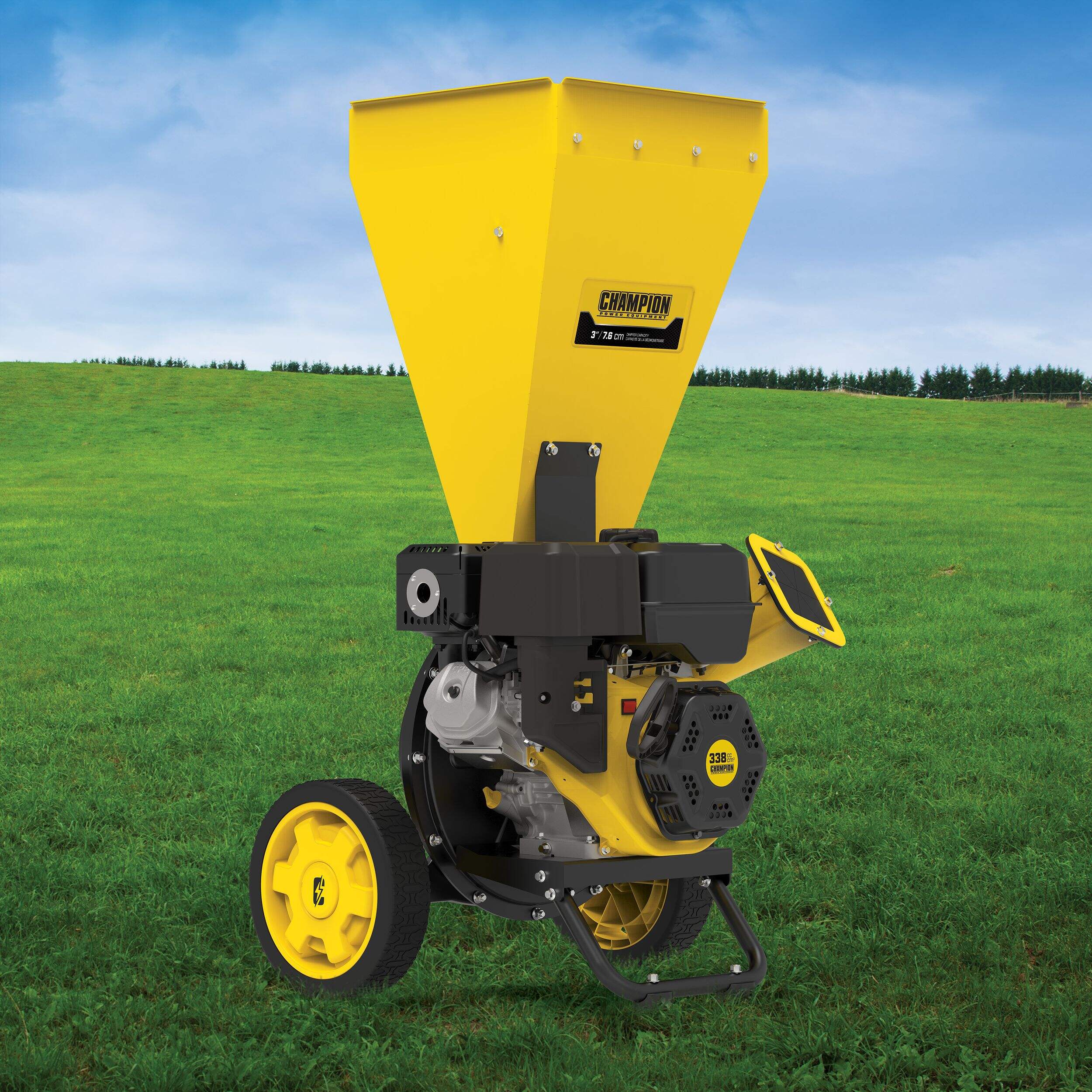 Champion Power Equipment 338cc Chipper/Shredder, 3in Canadian Tire