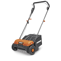 WORX WG850 Electric Corded Dethatcher, 4000 RPM Front_Angled_Left