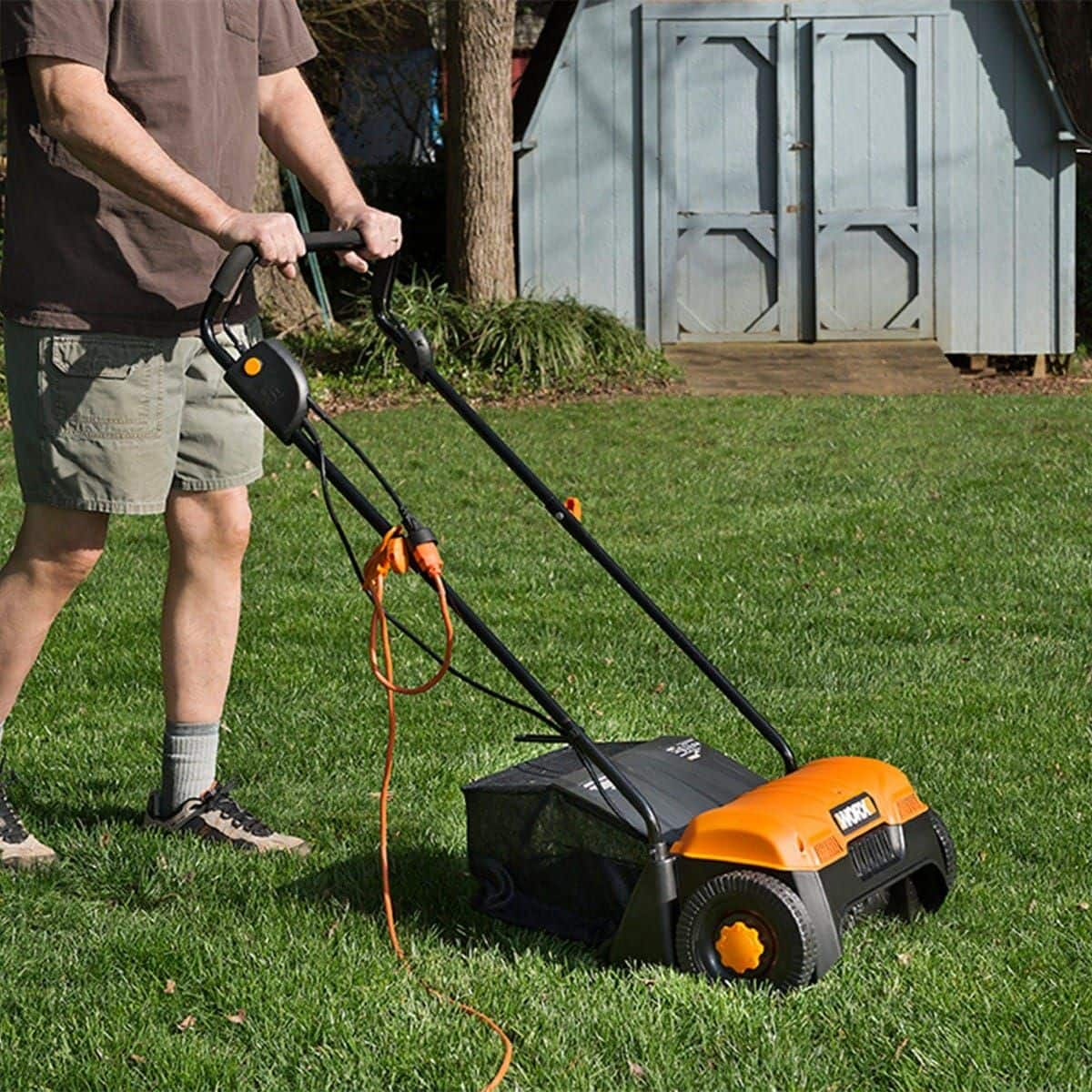 WORX WG850 14 in 12A Electric Corded 4000 RPM Dethatcher