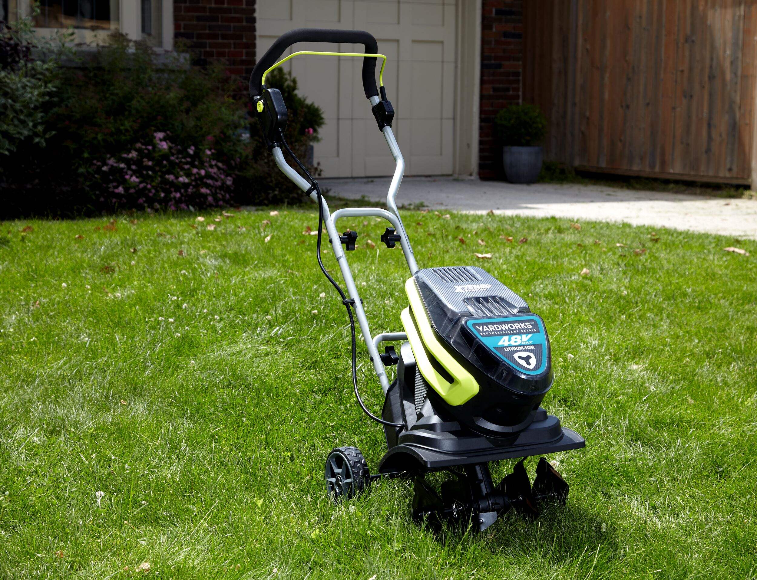 Yardworks 48V Max* Brushless Tiller, 14in Canadian Tire