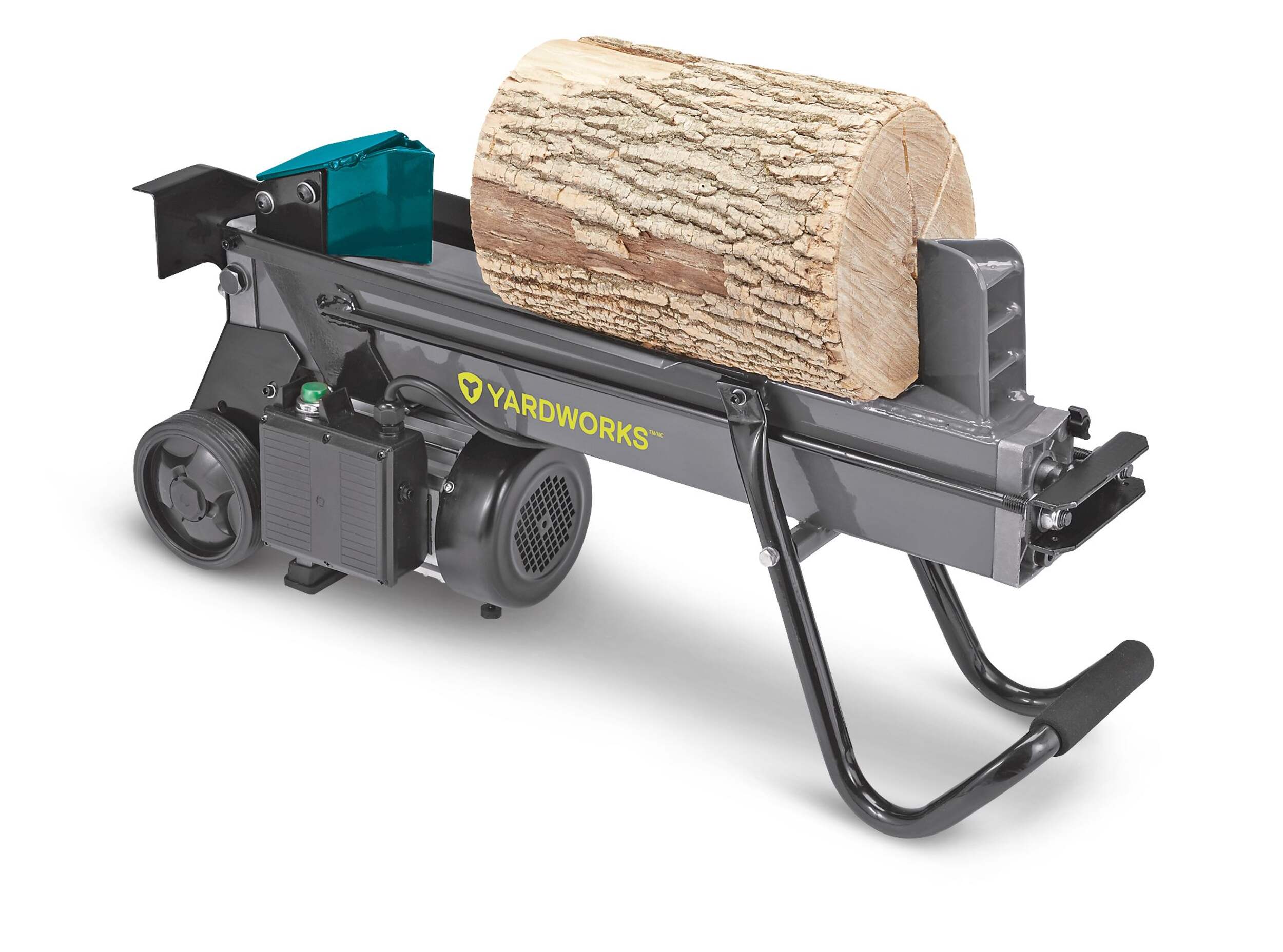 Yardworks 65558 5-Ton 1-3/4 HP Duo Cut Electric Log Splitter Front_Angled_Right