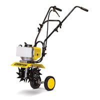 Champion 100378 19-in 43cc Gas-Powered Cordless Bi-Directional Tine Tiller Front_Three_Fourths_Angled_Left