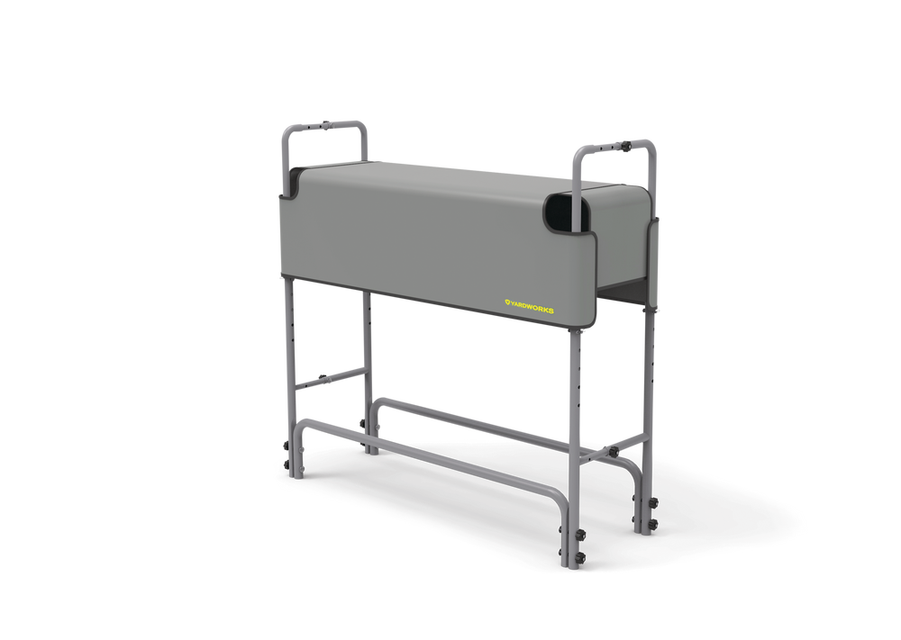 Yardworks Adjustable Steel Construction Half Cover Firewood/Log Rack, 4