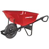 Troy-Bilt Flat Free Sport Wheelbarrow, 6 cu-ft.